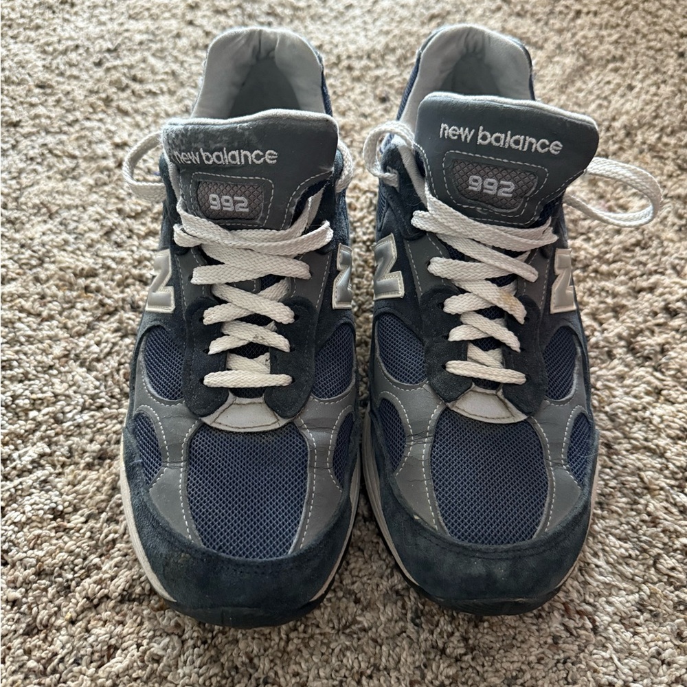 New Balance 992 Navy Sneakers